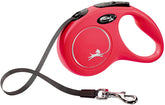 Flexi New Classic Tape Şerit Otomatik Köpek Gezdirme Tasması Kırmızı 5M S